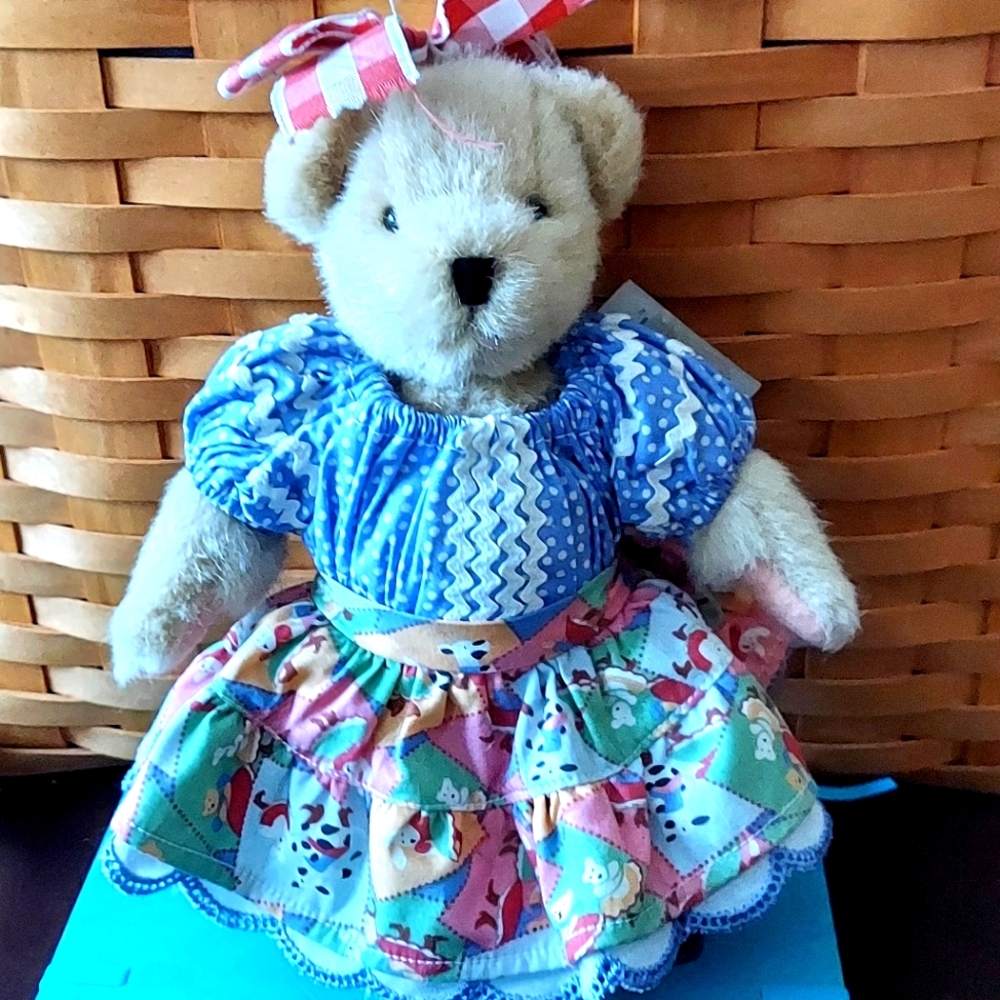 Vintage Muffy Bear in Square Dancing Dress